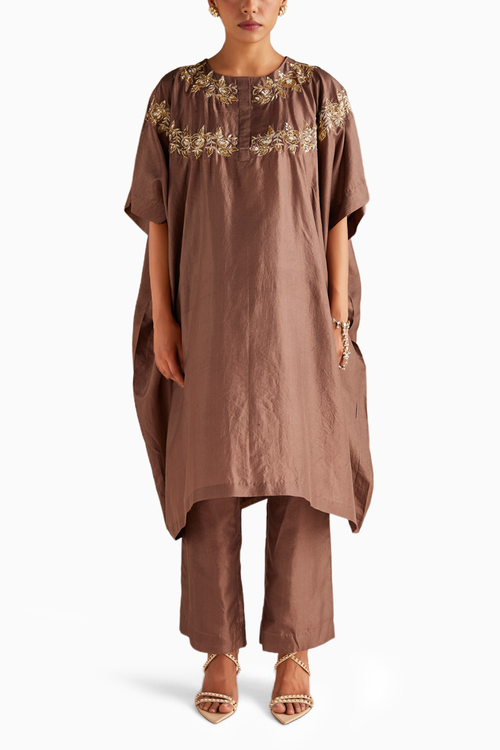 Grey Kaftan Set