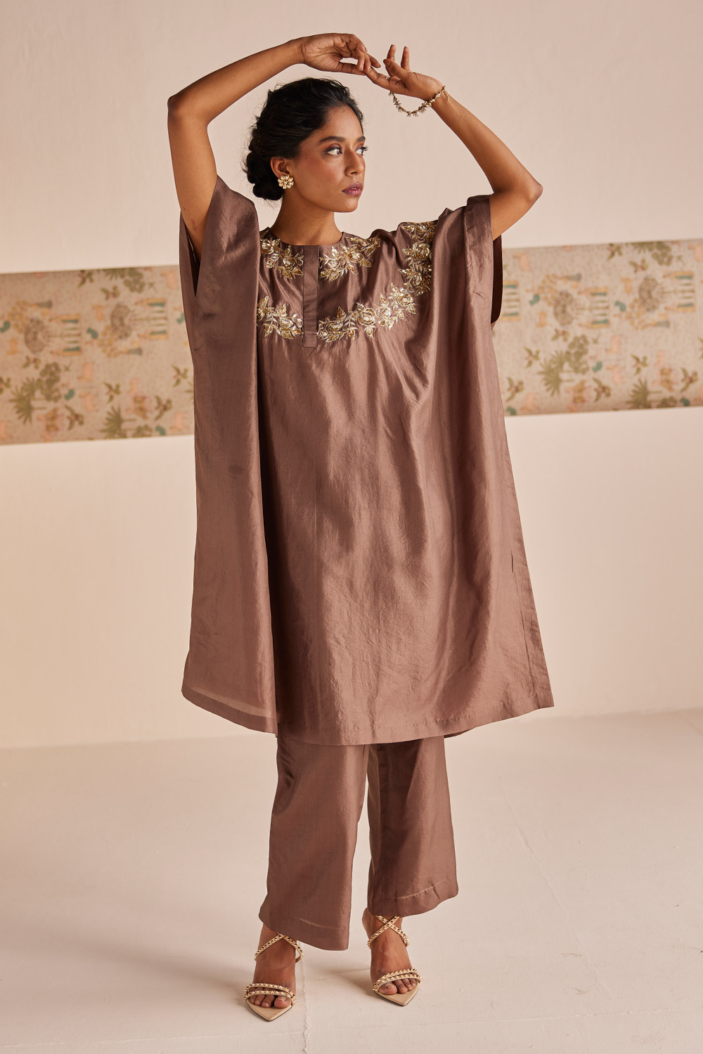 Grey Kaftan Set