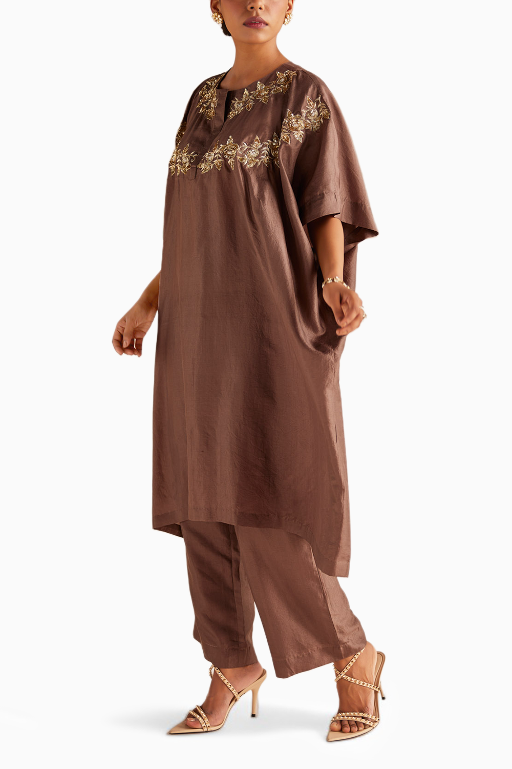 Grey Kaftan Set