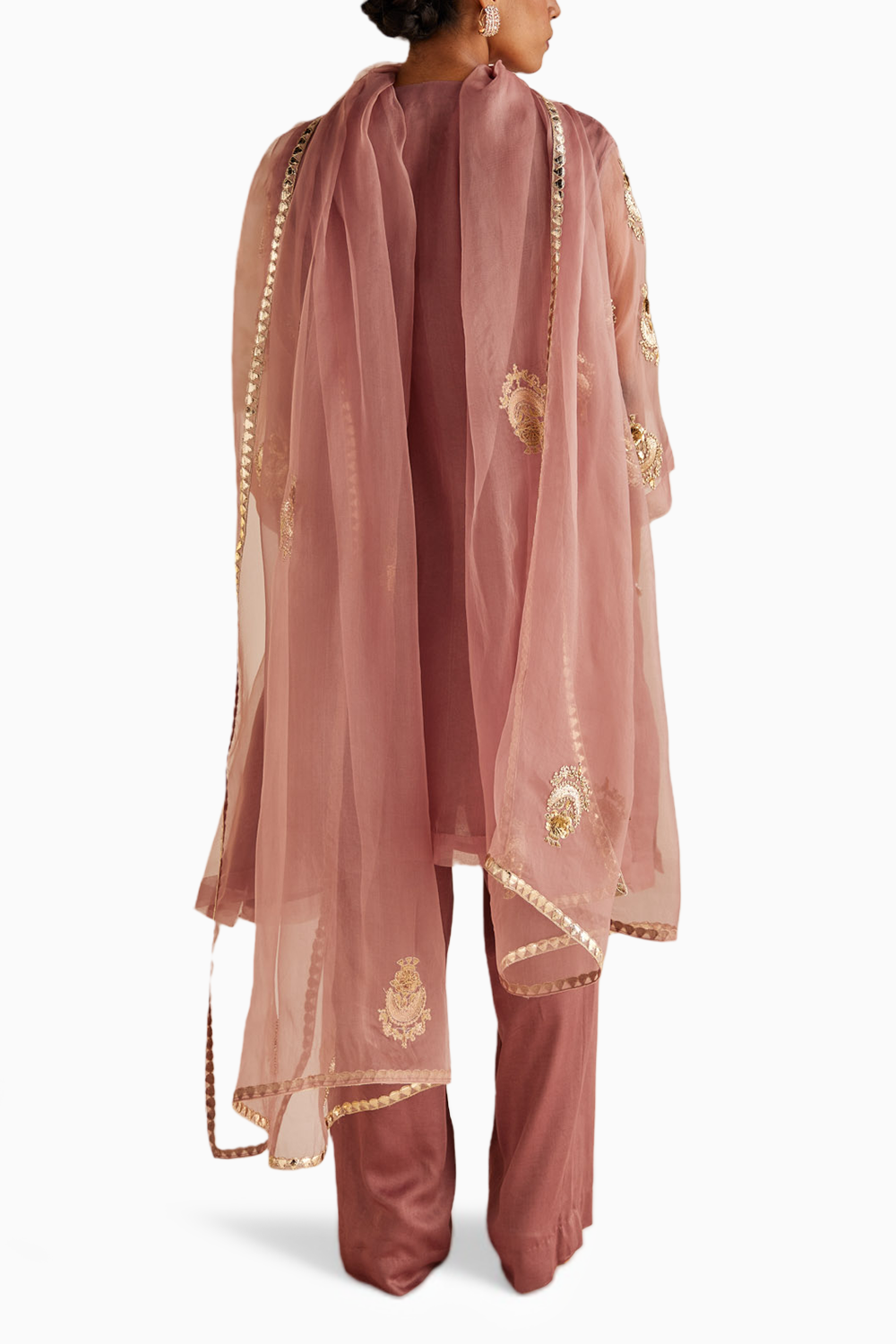 Pale Mauve A-Line Kurta Set