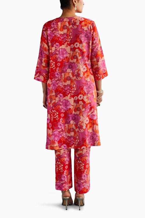 Pink Straight Suit Set