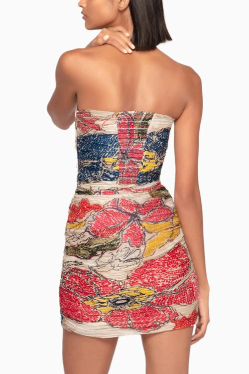 Periwinkle Bandhani Print Blazer Dress Set