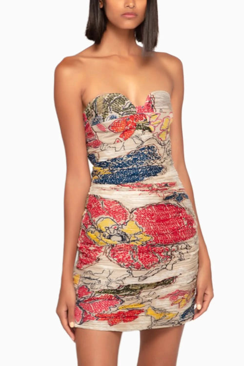 Periwinkle Bandhani Print Blazer Dress Set