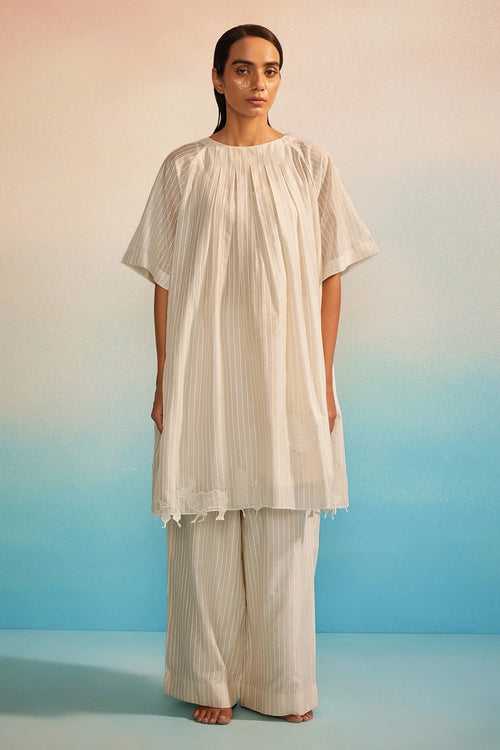 Orihime Box Pleat appliquÃƒÂ© Dress