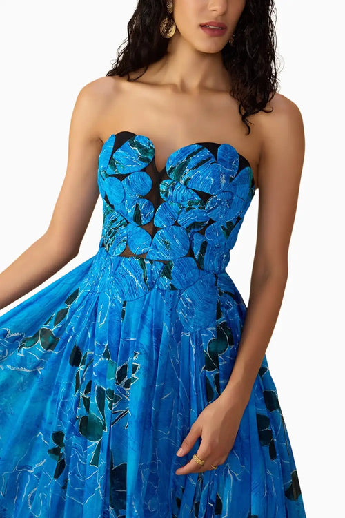 Blue Rose Athena Dress