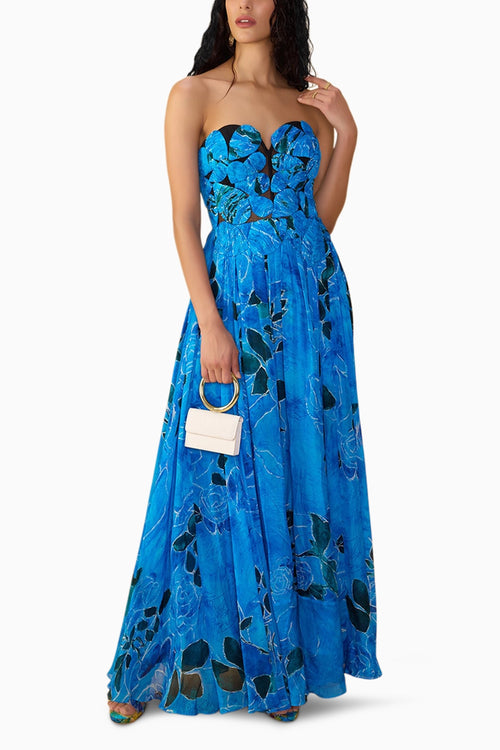 Blue Rose Athena Dress