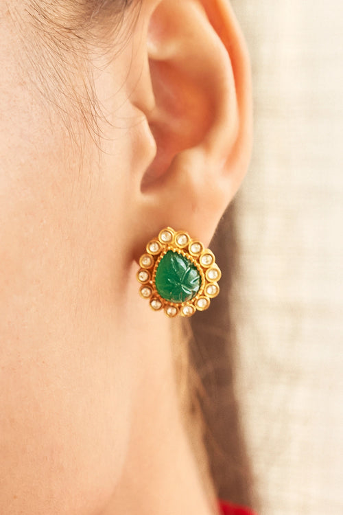 Pakeezah Emerald Studs