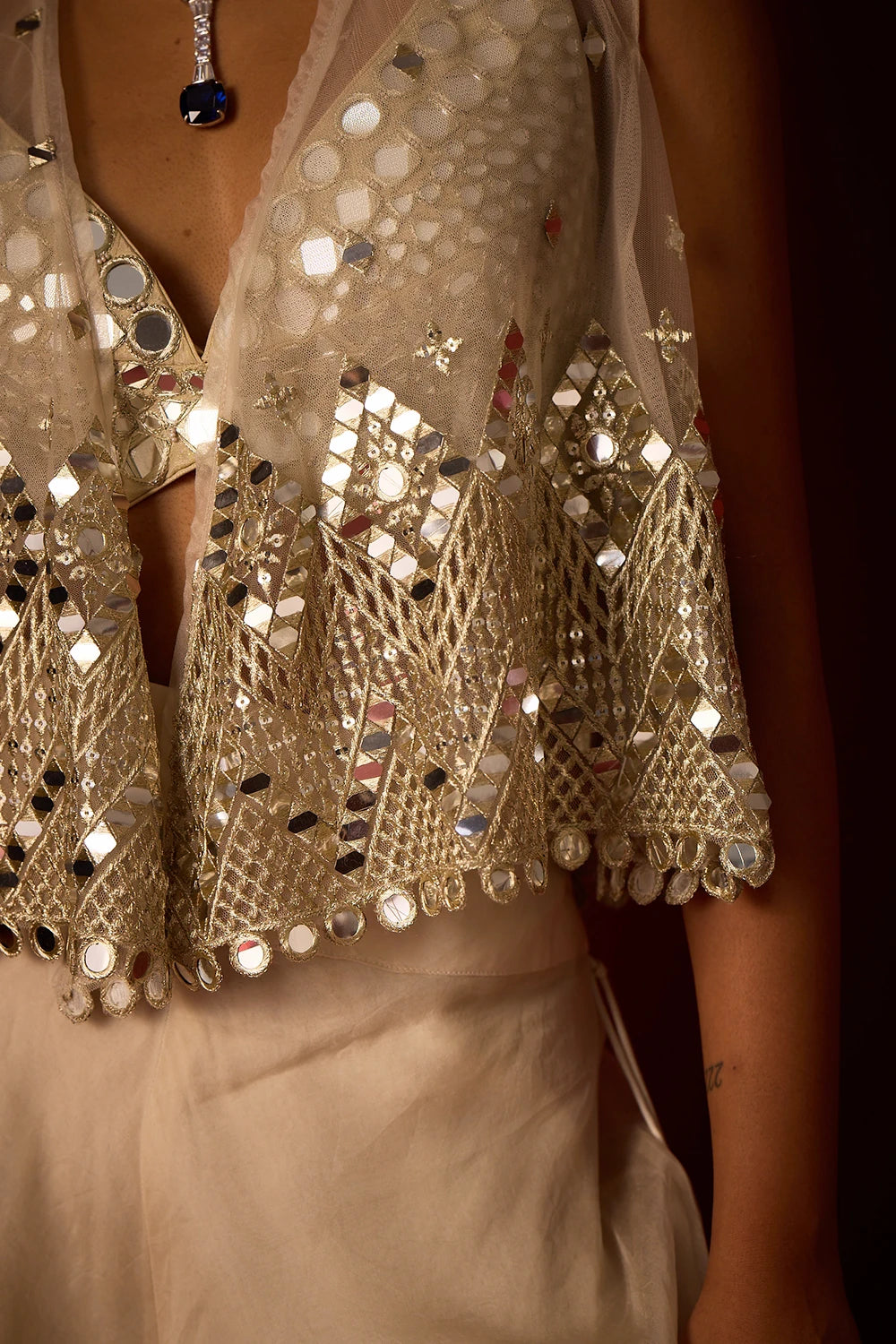 Ivory Asymetrical Jacket