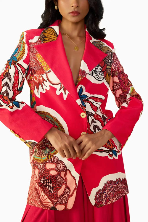 Red Velvet Mac Blazer