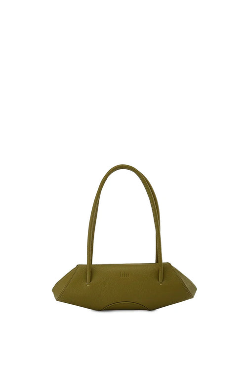 Elizabeth Pebble Olive Mini Baguette Bag