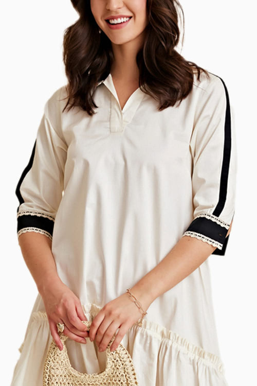 White High Low Dress