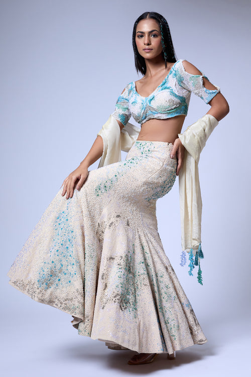 The Grain Lehenga Set