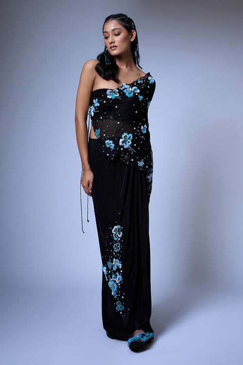The Floral Burst Cape Set