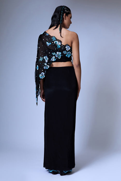 The Floral Burst Cape Set