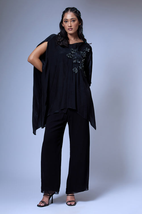 The Splatter Draped Top