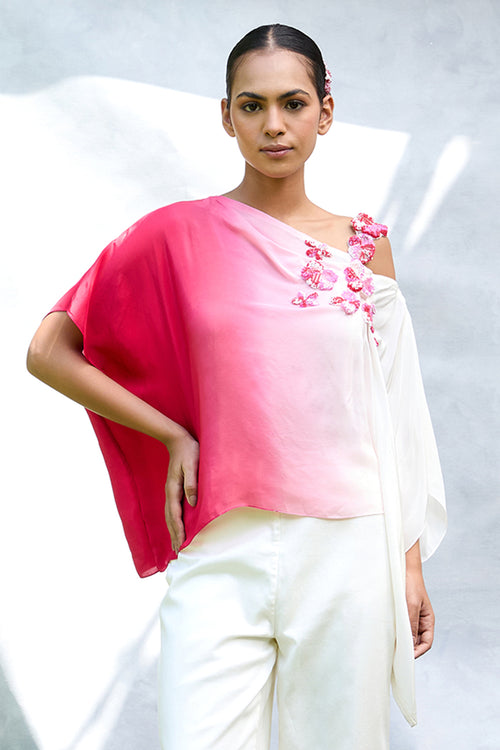 The Floral Burst Kaftan Top