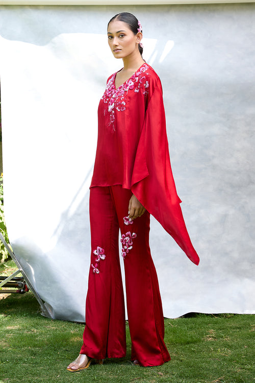 The Floral Burst Draped Set