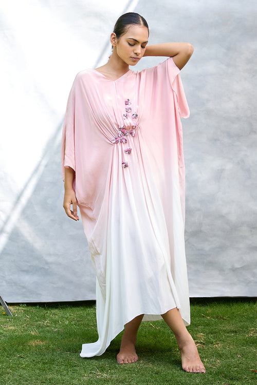 The Micro Floral Kaftan Dress