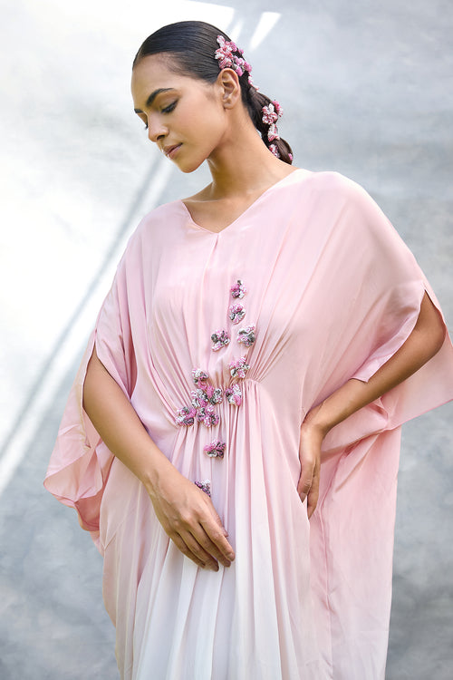 The Micro Floral Kaftan Dress