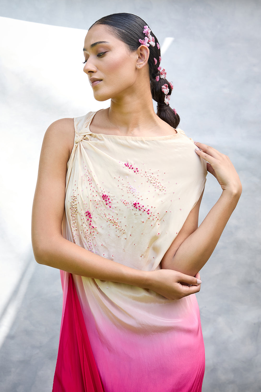 The Scatter Draped Dress