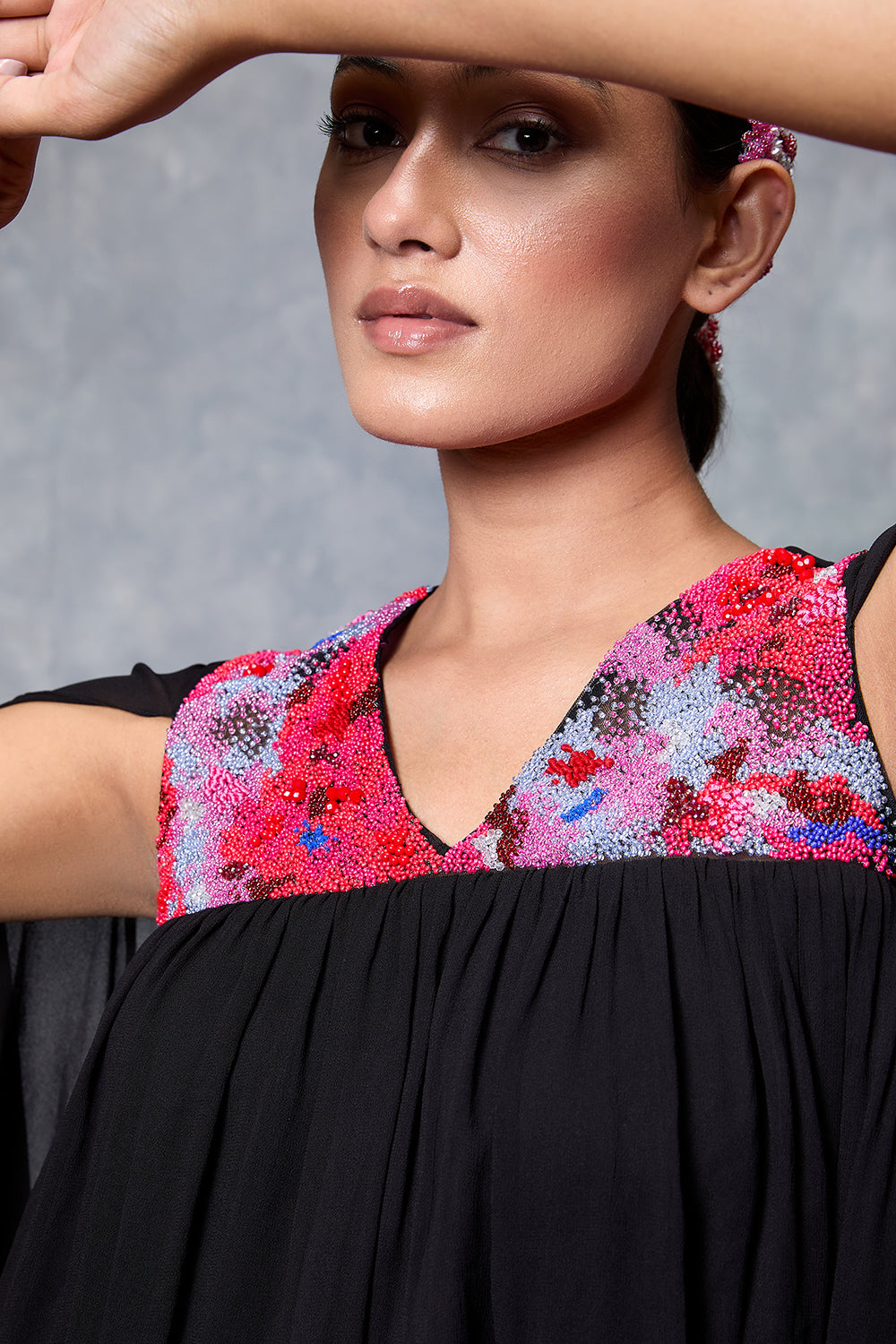 The Trickle Draped Top And Pant Set