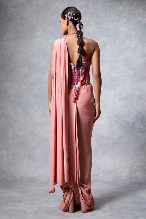 The Sprinkle Corset Saree Set