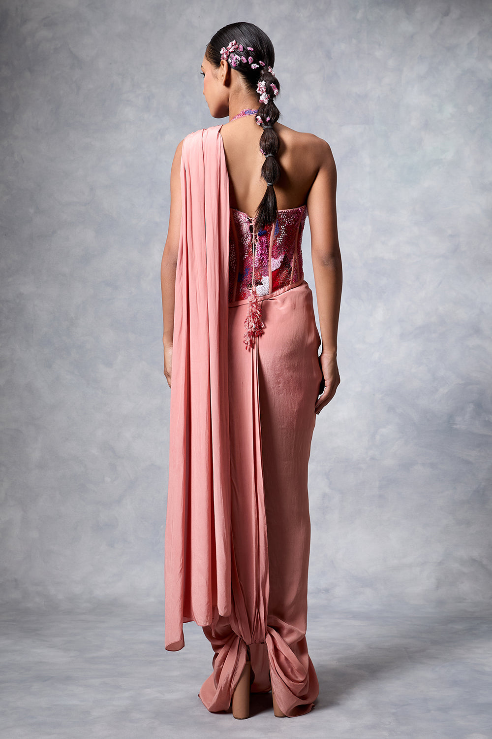 The Sprinkle Corset Saree Set