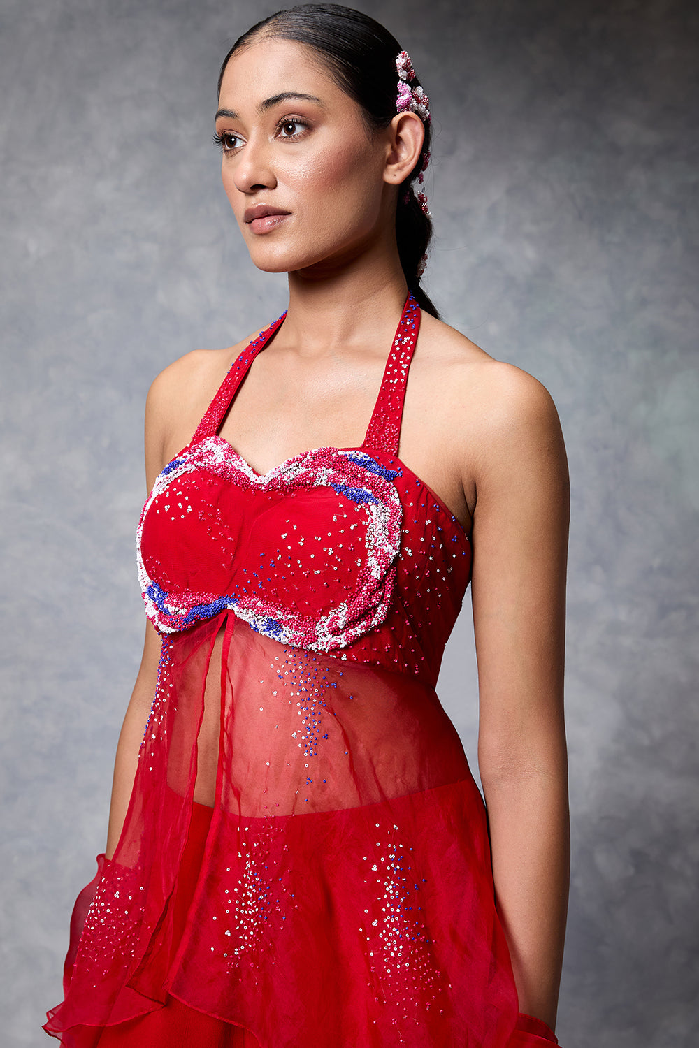 The Splash Top And Gharara Pant Set