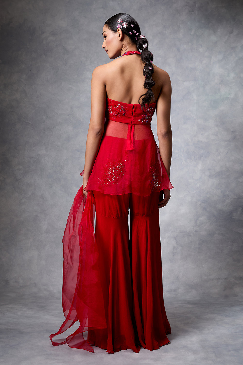 The Splash Top And Gharara Pant Set