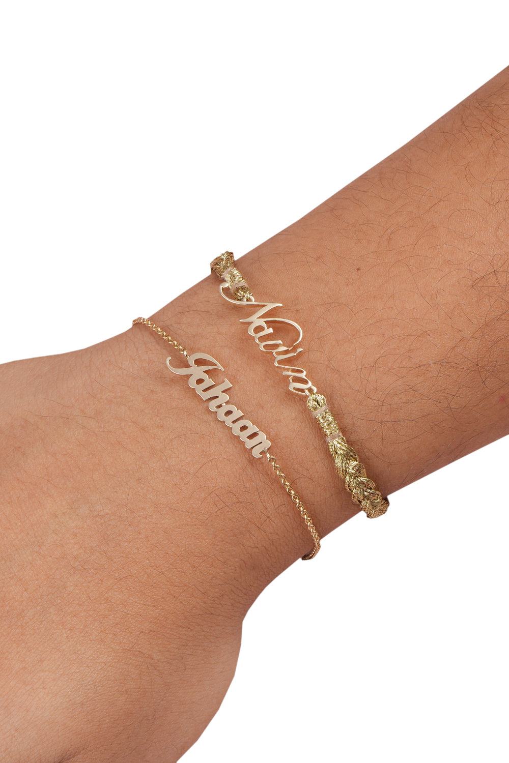 14KT Gold Personalised Name Chain Bracelet