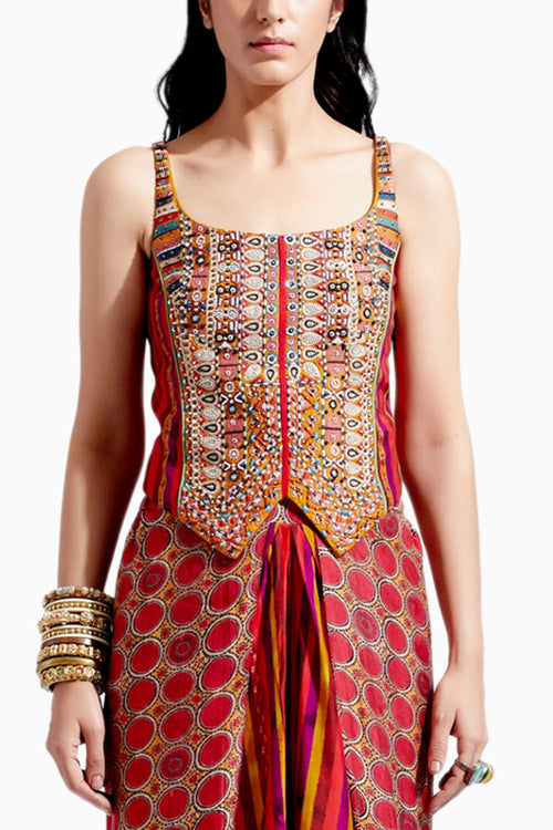 Multi Bhumi Corset Blouse