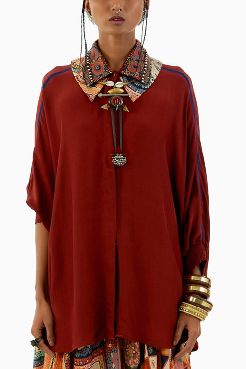 Burnt Amber Mandala Shirt