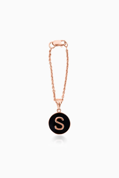 Personalised Enamel Chain Watch 14KT Gold Charm
