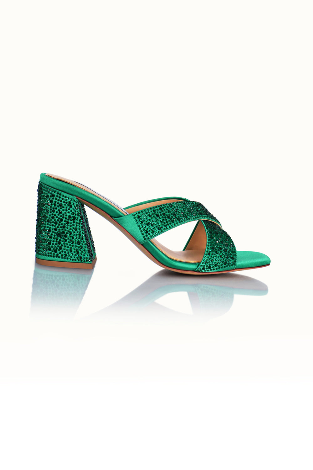 Green Aisha Heels