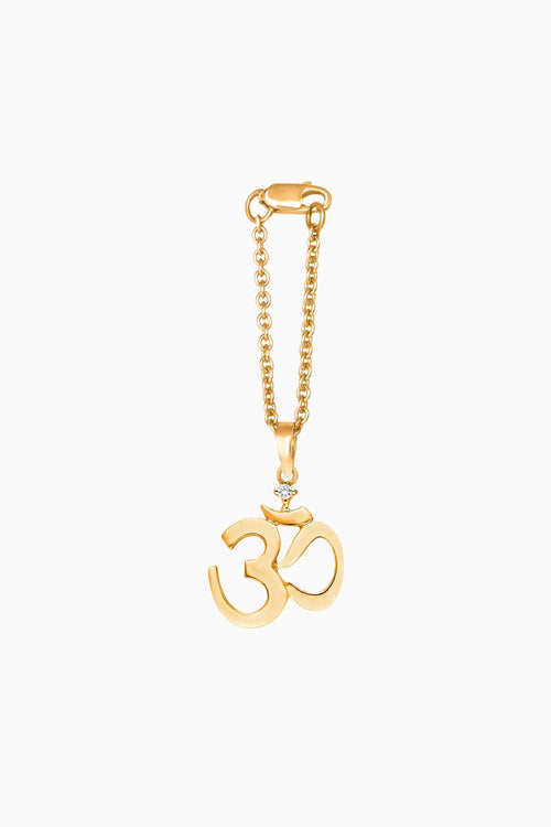OM Chain Watch 14KT Gold Charm