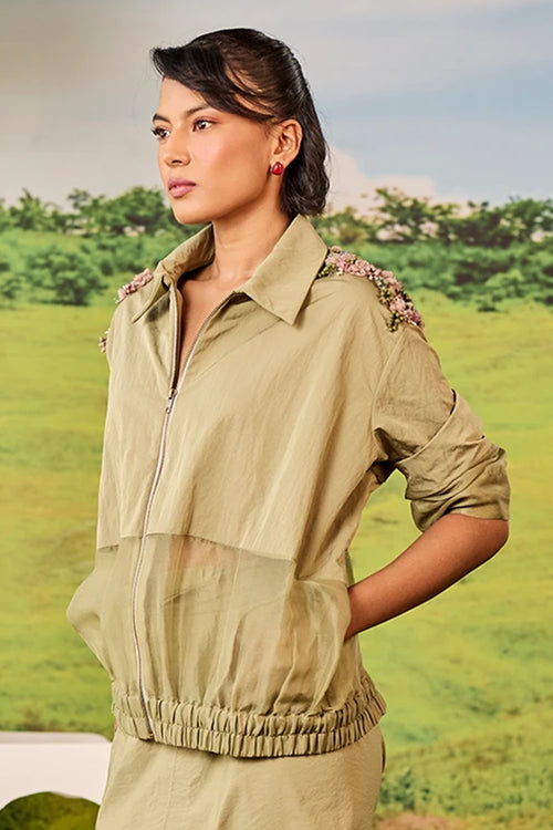 Bomber Olive Jacket