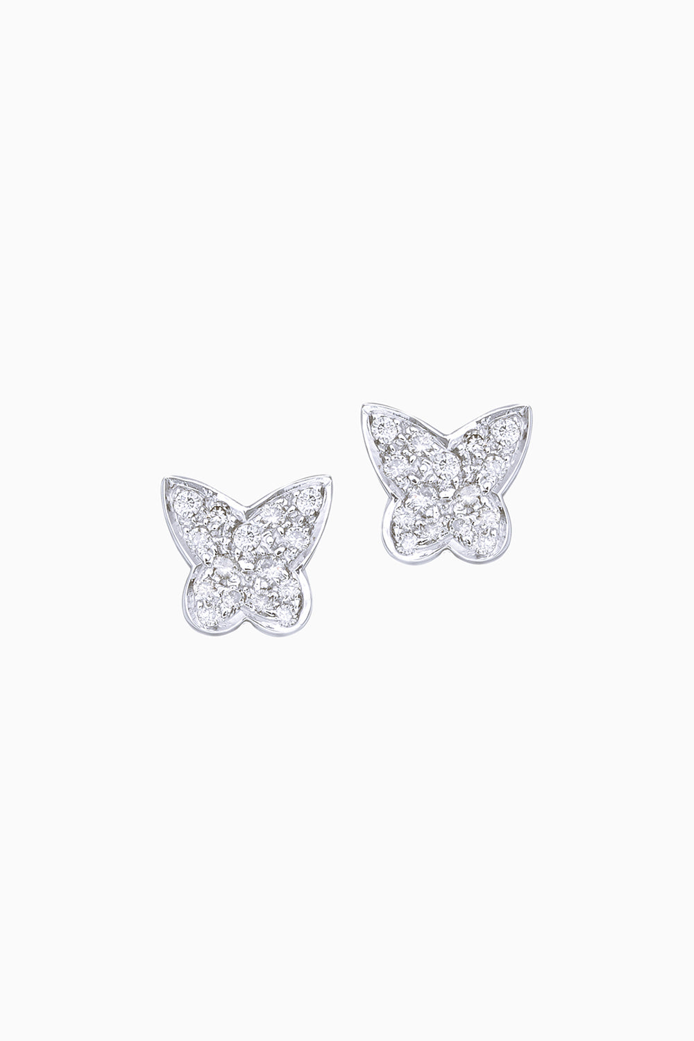 Butterfly Diamond 14KT Gold Studs
