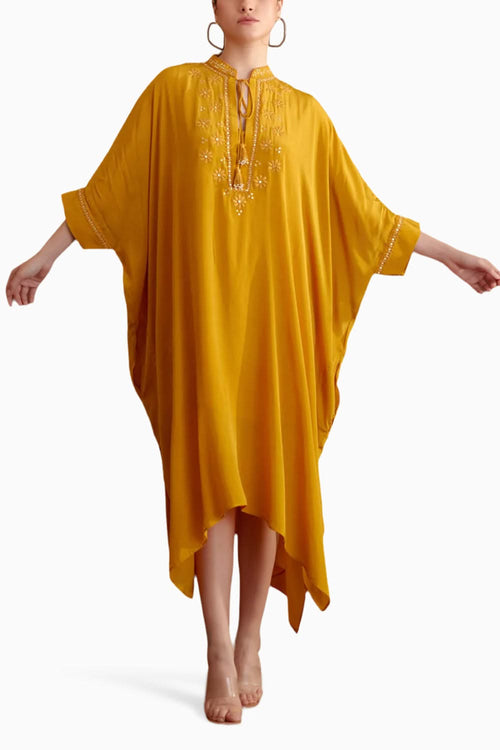 Ochre Kaftan Dress