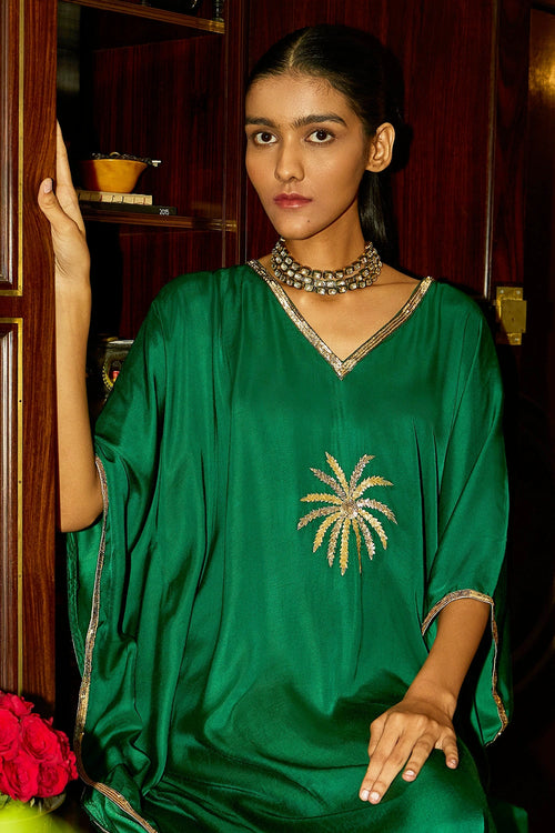 The Sparkler Green Kaftan