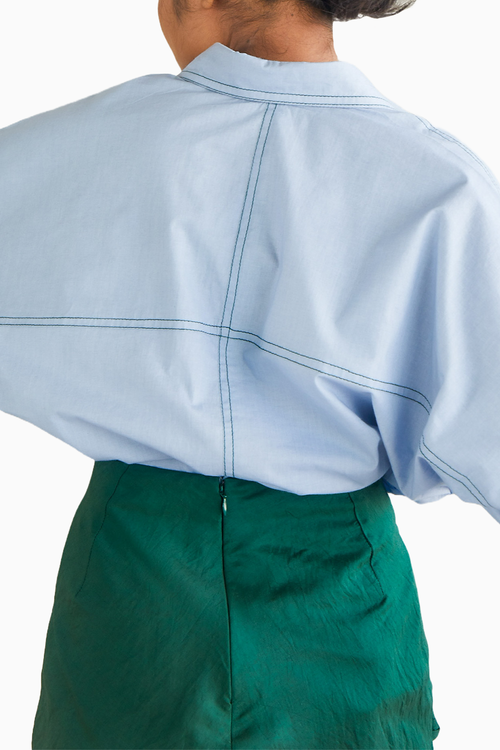 Topstitch Cotton Shirt