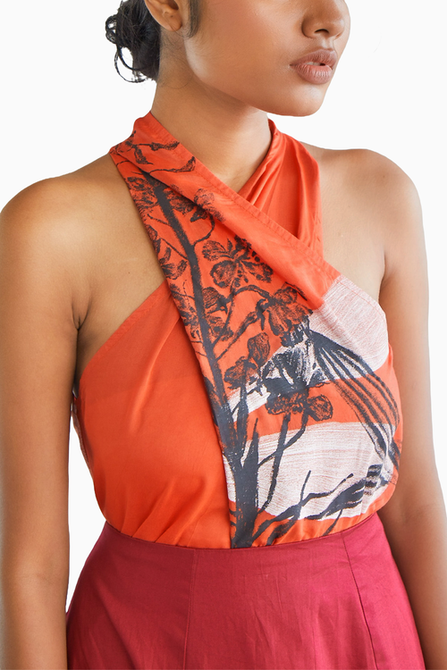 Botanic Crisscross Top