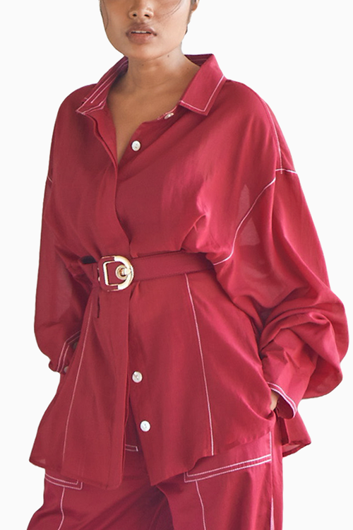 Maroon Coord Set