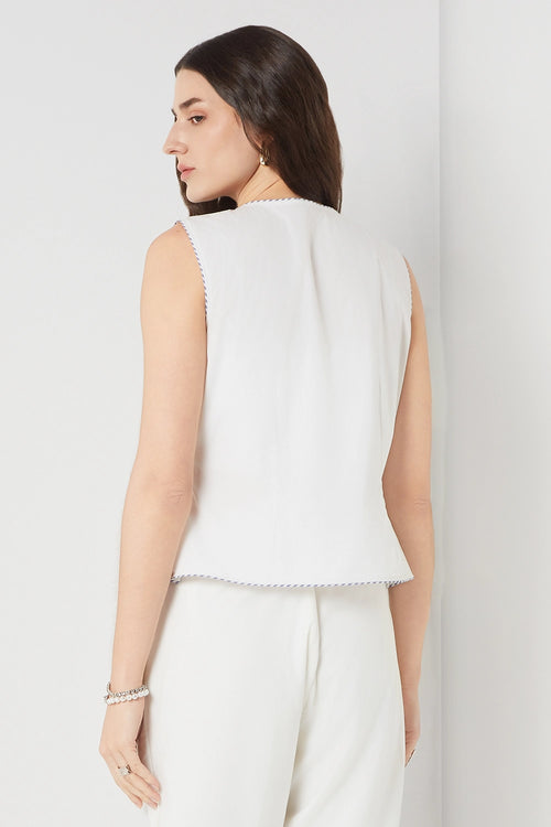 Handcrafed Tie-Up Vest
