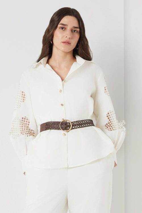 The Cream Cutwork Shirt