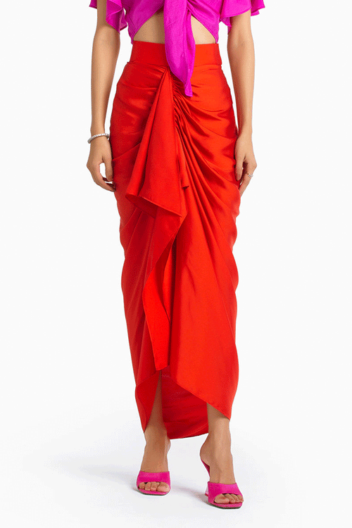 Orange Samara Skirt