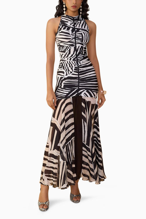 Black & White Stripe Ulla Dress