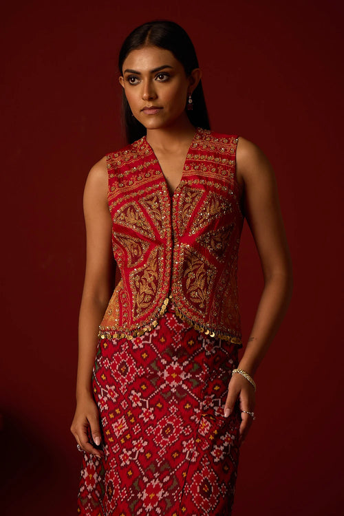 Ruby Red Marodiwork Gilet