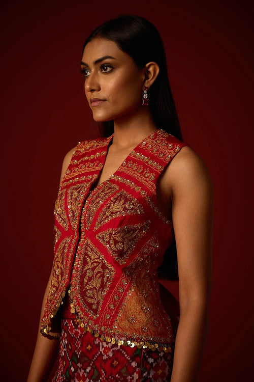 Ruby Red Marodiwork Gilet
