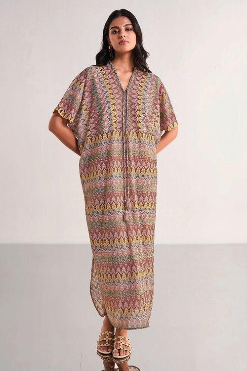 Multicolour Crochet Knit Maxi