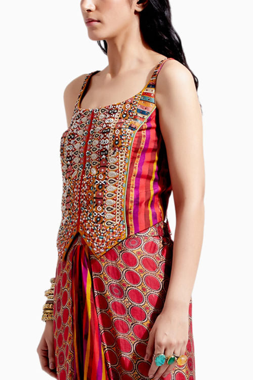 Multi Bhumi Corset Blouse